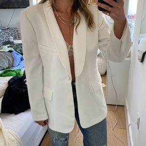 NWOT Zara oversized white blazer